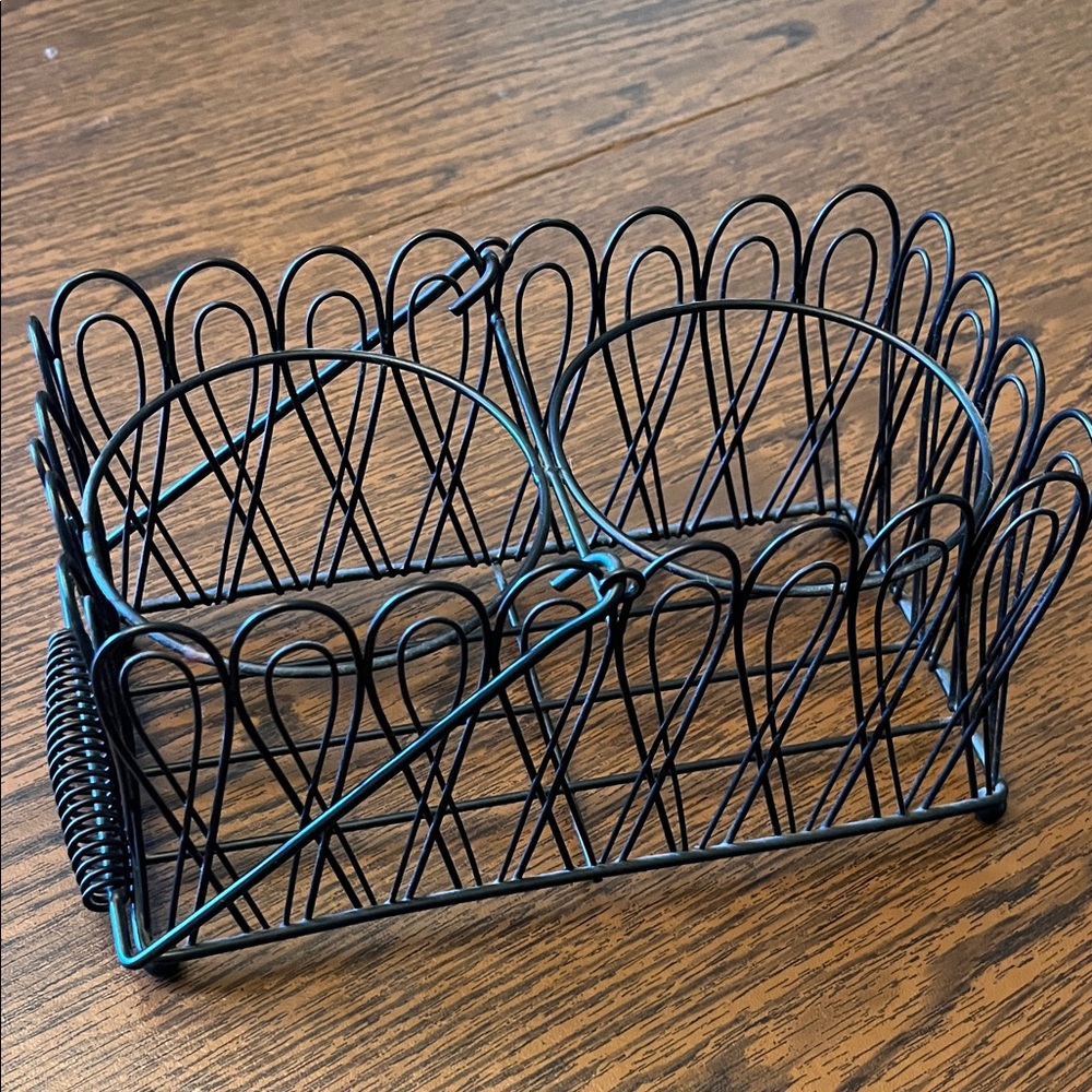 Elegant Black Wire Basket